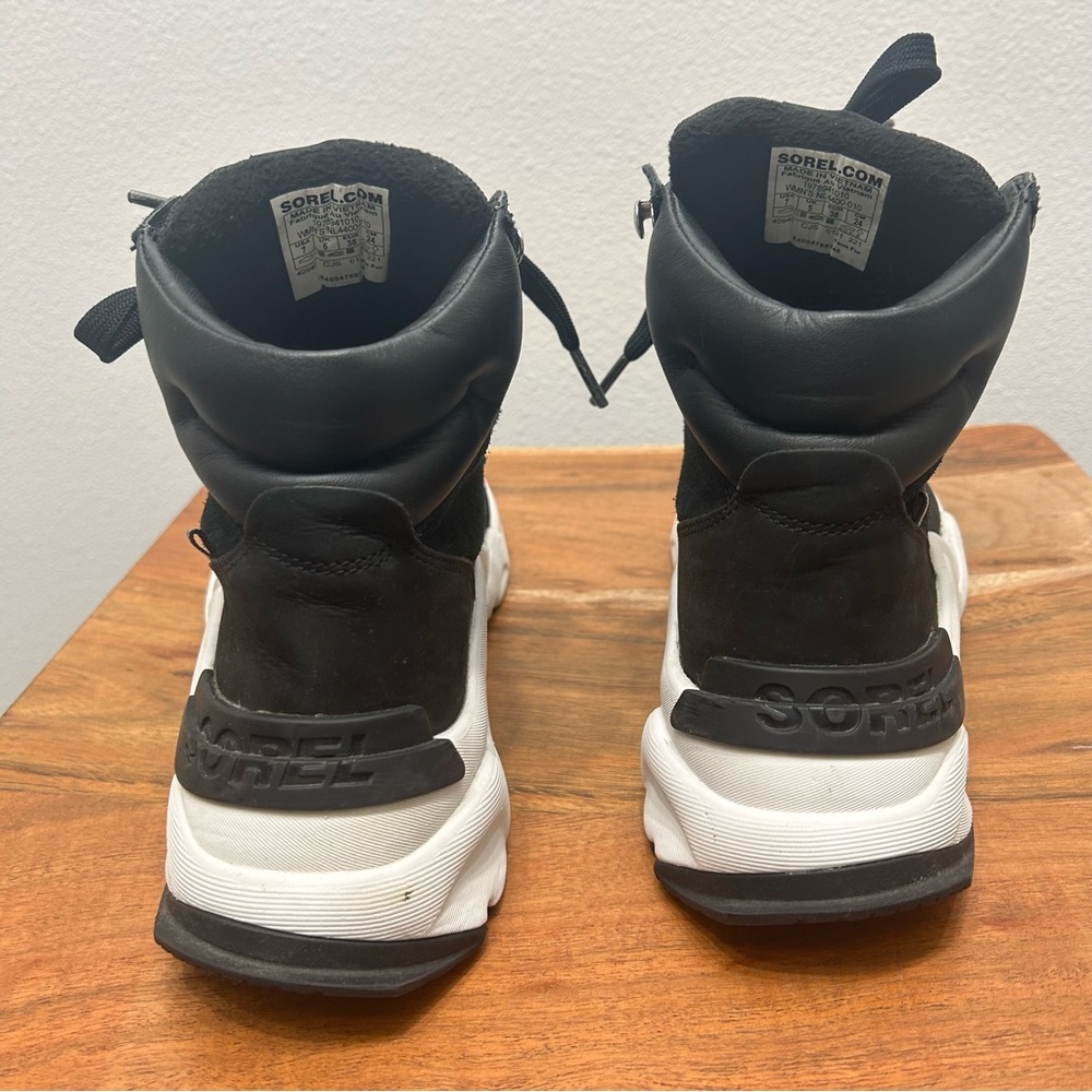 Sorel Women's Black and White Ankle Booties - Picture 3 of 6